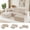 Beige, variant on BYBYME 104"Oversized L-Shaped Sectional Sofa Cloud Boneless Modular Couch,Upholstered Sofa with Convertible Left/Right Ottoman for Living Room Bedroom,No Assembly,Beige