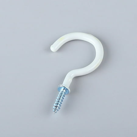 

Pgeraug a hook coated spiral wall hook hook kitchen hook cup hook Hooks White