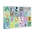 thumbnail image 3 of Stupell Industries Whimsical Animal Alphabet Canvas Wall Art design by Carla Daly, 30 x 45, 3 of 7