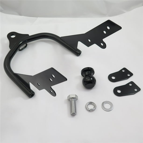 HTT Motorcycle Black Heavy Duty Trailer Hitch w/ Ball For Harley Road