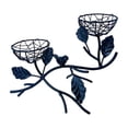 thumbnail image 3 of Lunxisen 1 Pcs Branch Bird Nests Iron Candle Holders Rustic Metal Tealights Candle Stand Farmhouse Decor Table Centerpiece, 3 of 9