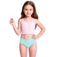 thumbnail image 2 of Qicasul Girls Swimwear Two Piece Swimsuits Upf 50+ Sun Rash Guard Swim Shorts For Toddler Kids Beach Pool Casual Light Blue,100, 2 of 6
