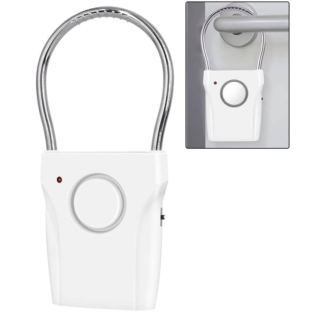 Vensio Alarme de Poignée de Porte Super Forte 115 dB, Dispositif de Sécurité Antivol Sans Fil avec 3 Réglages Réglables pour Hôtel et Maison