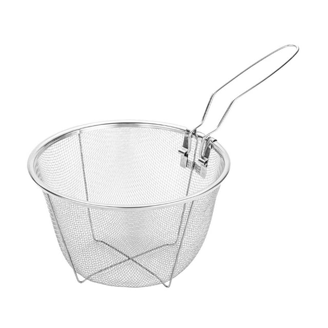 201 Stainless Steel Frying Home Oil Separator for Draining and Filtering Versatile Kitchen Strainer Fine Mesh Filter for Frying Boiling and Cooking