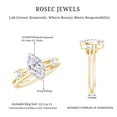 thumbnail image 6 of Rosec Jewels Lab Created Diamond Engagement Ring 1 Ct - 5X10 mm Marquise Diamond Ring - EF-VS Grade, 10K Yellow Gold, US 13.00, 6 of 7