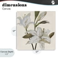 thumbnail image 4 of Stupell Industries Shabby Chic Lilies Soft Beige Canvas Art, 17 x 17, by Lanie Loreth, 4 of 8