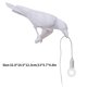 thumbnail image 4 of Aplique de pared Resina para el hogar Lámpara de pared de pájaro Sala de estar Lámpara de enchufe E14, Izquierda de pájaro, Blanco, Enchufe de EE. UU., Aplique de pared Advancent HA003392-11B, 4 of 7