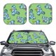 thumbnail image 2 of Balery Motorcycle Riding Dinosaur Parasol para parabrisas de coche de 2 piezas | Parasol plegable para parabrisas delantero de coche para la mayoría de sedanes-Small, 2 of 6