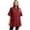 Burgundy, variant on TiaoBug Adult Salon Client Smock Turn-Down Short Sleeve Barber Jacket Haircut Cape Apron Shirt Black L