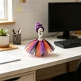 thumbnail image 4 of Desk Goose Outfits 7 Inches, Summer Desktop Duck Clothes Accessories, Mini Spring Goose Knitting Hat Tutu Dress and Shoes, for Desk Goose Statue Decor, 4 of 9