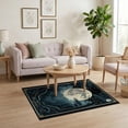 thumbnail image 3 of ODIKA Gothic Serpentine Snake Forest Mystical Symbols Whimsy Tattoo Non-Slip Chair-Friendly for Home Office, Gaming Room, Under Desk, 3 of 7