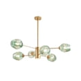 thumbnail image 1 of Lampara de techo estilo industrial Lámpara de araña sputnik ilios innova gold 6 luces, 1 of 9