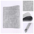 thumbnail image 2 of REGALWOVEN Set of 6 Faux Leather Placemats, Placemats for Kitchen Dining Table Decor, Heat Resistant Table Placemats Wipeable Place Mat Gray White 17*12in, 2 of 7