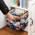 thumbnail image 5 of Swan Toy Storage Bins - Foldable with Handle, 10.8"x10.5"x10.6", Large Capacity - Storage Cubes, Cube Organizer, 5 of 6