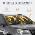 thumbnail image 4 of Honeii Tree Meditating Raccoon Print Foldable Car Sun Shade for Windshield, 2-Piece UV Protection Shade, Protects Car Interior, Ideal for Cars, Trucks, SUVs-Small, 4 of 6