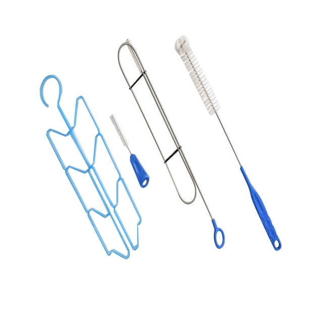 Kit de limpieza de la bolsa de hidratación 4 en 1 - Cepillos y colgador, cepillo flexible de 100 cm para limpiar en profundidad la boquilla y la manguera de la bolsa de hidratación