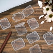 15Pcs SD Memory Card Case Holder, Standard SD Plastic Storage Boxes, Clear Compact