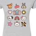 thumbnail image 3 of Disney Classics - Character Group With Icons - Juniors Fitted Graphic T-Shirt, 3 of 5