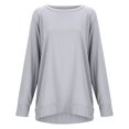 thumbnail image 2 of WEAIXIMIUNG Chandail en Molleton pour Femmes Chandails en Molleton Col Rond Tendance Manches Longues Pull Vêtements 2024, 2 of 7