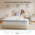 thumbnail image 2 of Twin Mattress 10 Inch, Hybrid Mattress in a Box, Neche Individual Pocket Spring Single Bed Mattress with Breathable Memory Foam, Pressure Relief, Medium Firm Twin Size Mattress 75"x39"x10", 2 of 8
