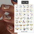 thumbnail image 1 of Calcomanías De Uñas 3D Flores Simples Diseño De Estampado De Leopardo, 1 of 4