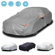 OTOEZ Car Cover Heavy Duty Waterproof Full Car Cover All Weather Protection Outdoor Indoor Use UV Dustproof for Auto SUV Sedan
