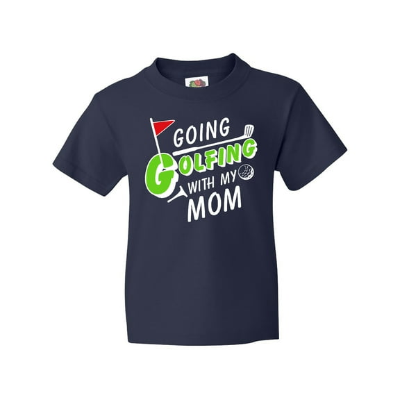 Inktastic Going Golfing with My Mom- Kids Golf Youth T-Shirt