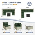 thumbnail image 3 of UDPATIO Patio Furniture Sets, Modular Rattan Outdoor Patio Sectional Furniture Sofa Set, Wicker Patio Conversation Set for Backyard, 3 of 8