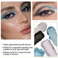 thumbnail image 5 of Paleta de sombras de ojos colorida azul cielo, 9 colores, brillo mate, paletas de sombras de ojos naturales, altamente pigmentadas, neutras, de apariencia natural, duraderas, resistentes al agua, 5 of 5