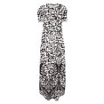 thumbnail image 4 of Robes Maxi d'Été pour Femmes Manches Courtes Col Rond Décontracté Coupe Ample Longue Robe de Plage T-Shirts Robe avec Poches, 4 of 5