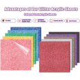 thumbnail image 3 of Láminas acrílicas Adrattnay Glitter 20,3 x 20,3 cm, 3 mm, 10 colores, 3 of 7