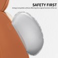 thumbnail image 6 of FLORICH Waterproof Leather Seat Cover Full Set, Universal Auto Seat Protectors for Sedans & Compact SUVs, Airbag Compatible, Brown & Beige, 6 of 9