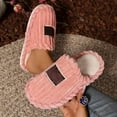 thumbnail image 3 of Fuzzy Slippers for Women Men Guest Adult Cozy Plush Memory Foam House Slides Shoes Winter Bedroom Home Slip on, 3 of 6
