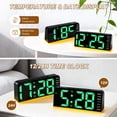 thumbnail image 3 of Sanmadrola Digital Alarm Clock for Bedroom Bedside, Loud Alarm Clock for Heavy Sleepers, Desk Clock for Living Room with Dimmer Light, Temperature, Dual Alarm, Snooze, Large Big Numbers for Seniors, 3 of 9