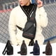 thumbnail image 1 of Bolso Bandolera Compacto para Hombre y Mujer, 32 X 18 X 8 Cm, con Abertura para Auriculares, Resistente Al Agua, Compatible con Tableta de 7,9", Negro, Gris, Azul y Marrón., 1 of 7