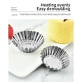 thumbnail image 7 of AURARMLET 30Pcs Egg Tart Baking Molds Stainless Steel Reusable Small Tart Pans, 7 of 7
