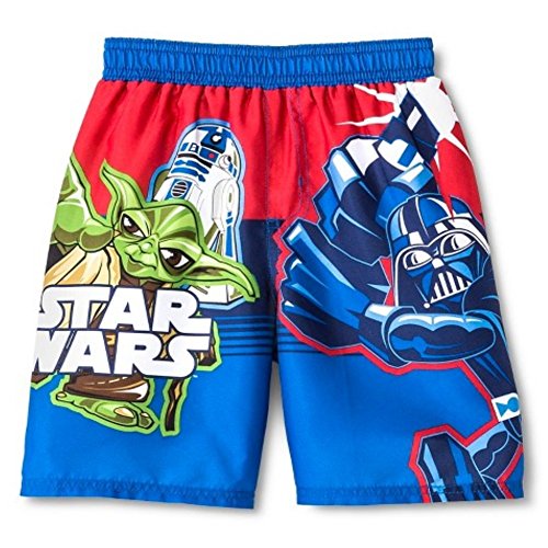 Disney Star Wars Boys Swim Trunks Swimwear, Vader & Yoda, 3T