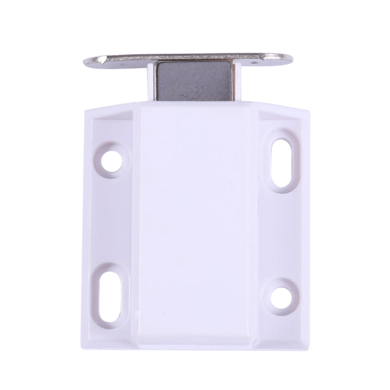 White Push To Open Magnetic Door Drawer Cabinet Catch Touch Latch 