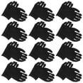 thumbnail image 3 of Raindrops 12 Pairs of Cotton Gloves Labour Protection Gloves Comfortable Working Gloves Hand Protection Gloves Black Size M (Thicken), 3 of 7
