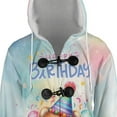 thumbnail image 4 of Happy Birthday Cute Puppy Pomeranian with Cake Gifts Party Hat All Over Print 3D Hooded Duffle Toggle Coat Pom Dog Lover Gifts - 00029, 4 of 6