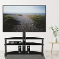 thumbnail image 2 of Universal Floor TV Stand with Swivel Mount, Floor TV Stand Height Adjustable Fit 32 37 42 47 50 55 60 65 Inch Plasma LCD LED Flat or Curved Screen TVs, TV Mount Stand with Cable Management, Q9651, 2 of 7