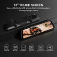 thumbnail image 4 of WOLFBOX 12" Rear View Mirror Dash Cam, 4K Mirror Dash Cam Front and 2.5K Rear Camera, Rearview Dash Camera for Car with WDR, Night Vision, Free 64GB Card & GPS, 4 of 13