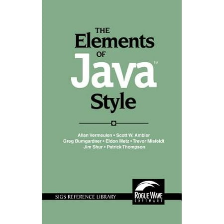 The Elements of Java Style (Best Java Graphics Library)