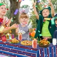thumbnail image 5 of July 4th Tablecloth Plastic Stars And Stripes Table Runner Red White And Blue Table Cover Patriotic Table Cover Party Supplies Decoration for Independence Day, 5 of 7