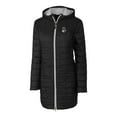 thumbnail image 2 of Women's Cutter & Buck Black Michigan State Spartans Vault Rainier Primaloft Eco Hooded Long Coat, 2 of 3