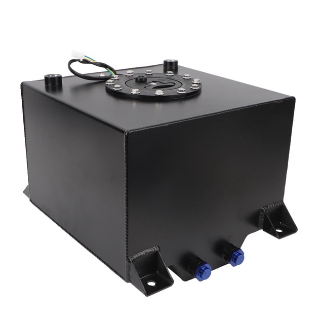 5 Gallon Fuel Cell Tank, Stylish Look Real Time Monitoring Aluminum Alloy Fuel Cell for Hot Rod Street Racing Track Car Truck SUV