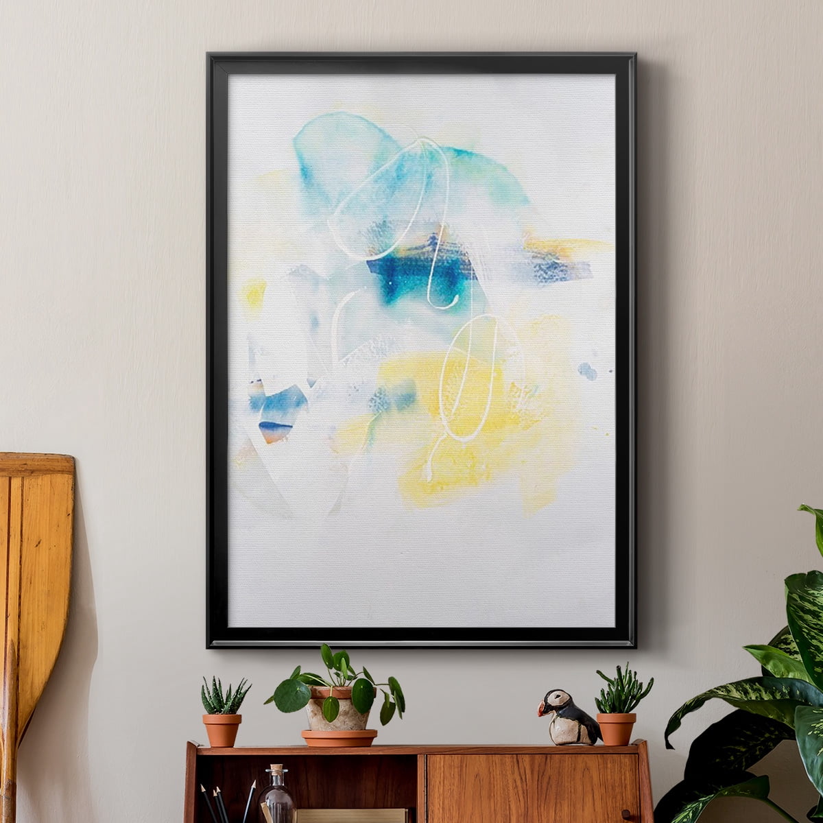 Spacial II Premium Framed Print, in Gold, Black, or Silver - Ready to Hang