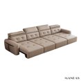 thumbnail image 1 of Transform Your Living Room With MANBAS Electric Convertible Sofa Bed Multifunctional Folding Sofa Beds for Cinema Living Room My Lux Decor Round, 1 of 10