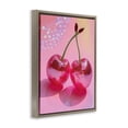 thumbnail image 3 of Stupell Industries Double Disco Cherries Brown Framed Floater Canvas Wall Art, design by Creative Studio, 21 x 17, 3 of 9