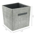 thumbnail image 4 of REGALWOVEN Storage Cube, 3 Pcs Fabric Storage Bin with Handle for Shelves Closet, Collapsible Storage Basket for Organizing Clothes Books Gray 11*11*11in, 4 of 6